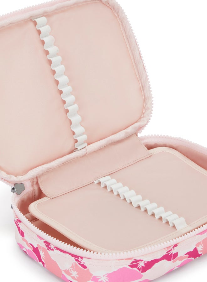 kipling 100 Pens Pink Palm Large Pencase I6002-1Bv - Image 5