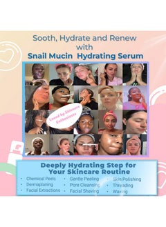 Jasclair Snail Mucin Hydrating Serum for Post-Dermaplaning - Korean Beauty Skincare to Soothe, Hydrate & Renew Skin After Face Razors & Dermaplaning Tools - Ideal For Dermplane and Daily Routine  - Image 5