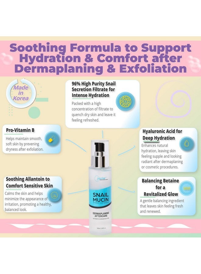 جاسكلير سيروم مرطب من مخاط الحلزون لما بعد تقشير البشرة - منتجات العناية بالبشرة الكورية لتهدئة وترطيب وتجديد البشرة بعد استخدام شفرات الحلاقة وأدوات تقشير البشرة - مثالي لتقشير البشرة والروتين اليومي - Image 3
