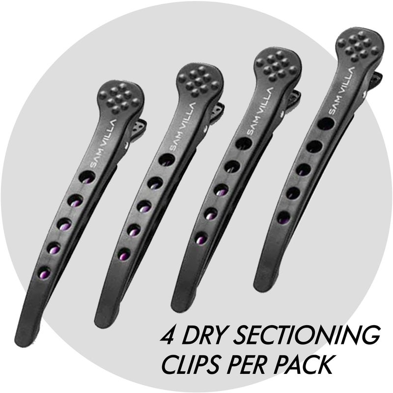 Sam Villa No-Slip Maximum Grip Large Hair Clips For Styling Sectioning Dry Hair, Set of 4 - Image 4