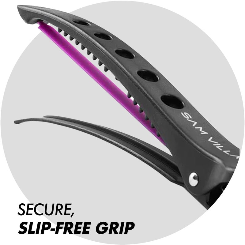 Sam Villa No-Slip Maximum Grip Large Hair Clips For Styling Sectioning Dry Hair, Set of 4 - Image 3