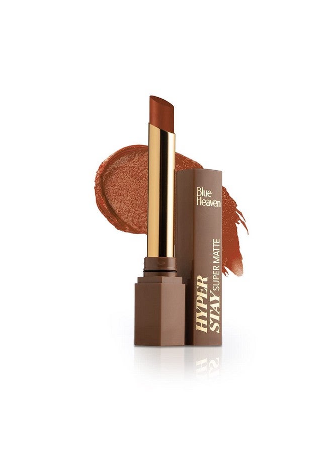 بلو هيفن أحمر شفاه بلو هيفن هايبر ستاي سوبر مات، تركيبة مرطبة بلمسة نهائية غير لامعة، أحمر شفاه يدوم طويلاً ومقاوم للتلف للنساء، كوكيز شيب - 715، 2.2 جم - Image 1
