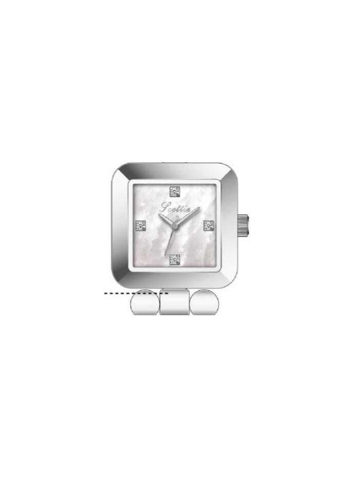 Scotties New Bracelet Watch Women's Square Beimu Face High Beauty Women's Watch Steel Belt Watch  - Image 5