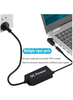 Excefore محول شحن طاقة PD DC 100 وات 7.4 مم × 5.0 مم أنثى (7.4 مم × 0.6 مم) إلى USB Type C ذكر، مدمج مع شريحة التعريف التلقائي PD، للأجهزة اللوحية والهواتف وأجهزة الكمبيوتر المحمولة (7450 B)  - Image 4