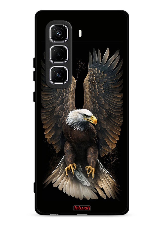 Tolwak Infinix Hot 50 Pro Plus 4G Protective Case Cover Eagle Spread Wings  - Image 1