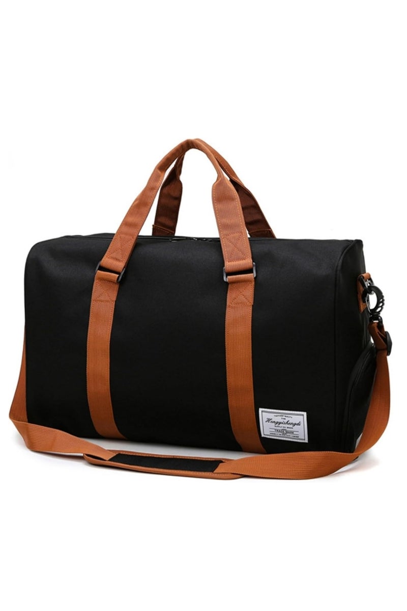Travel Duffel Bag Large Capacity Yoga Gym Bag Durable Duffle Sports Bag with Shoes Compartment Tote Bag for Men and Women  - Image 1