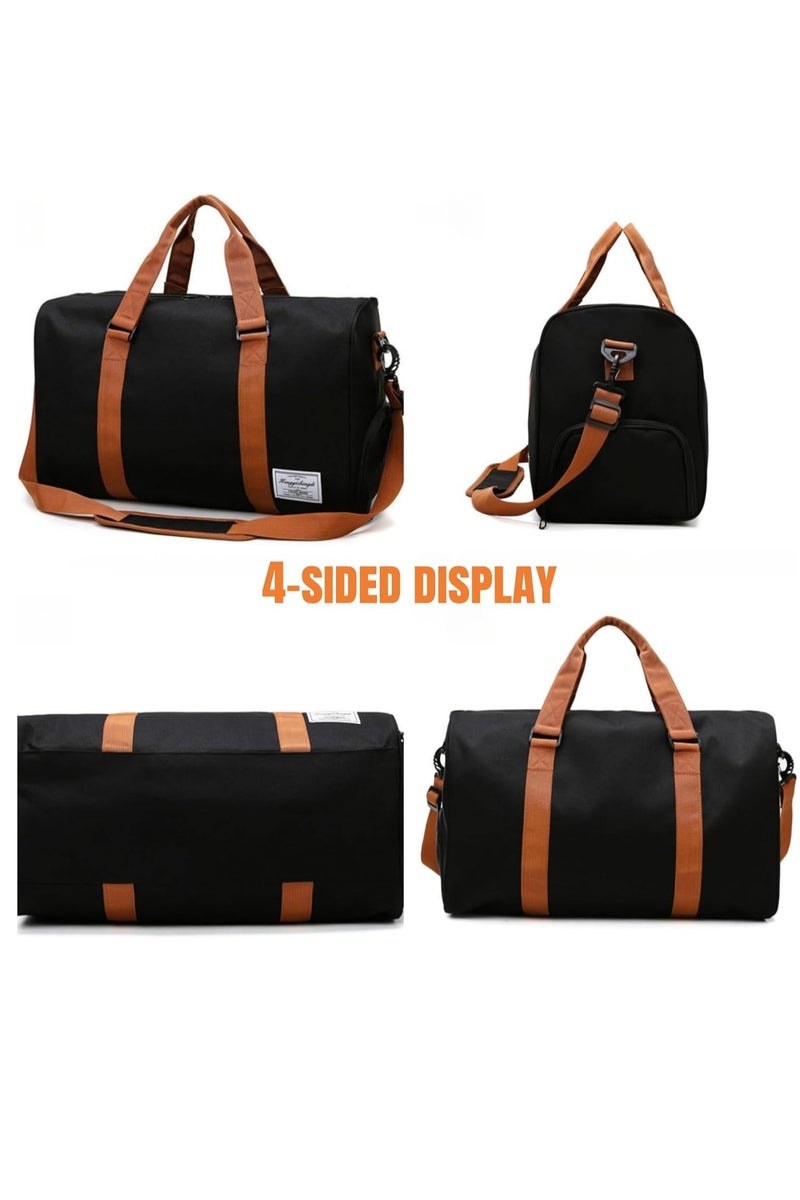 Travel Duffel Bag Large Capacity Yoga Gym Bag Durable Duffle Sports Bag with Shoes Compartment Tote Bag for Men and Women  - Image 2