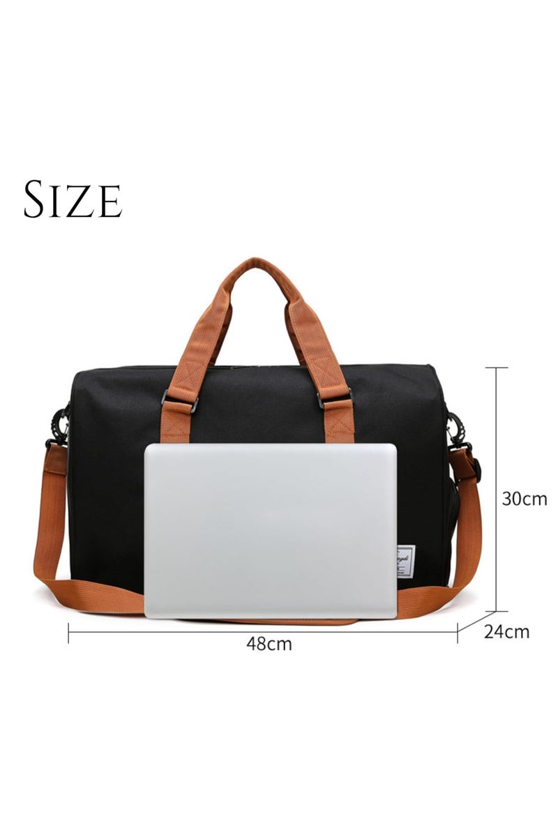 Travel Duffel Bag Large Capacity Yoga Gym Bag Durable Duffle Sports Bag with Shoes Compartment Tote Bag for Men and Women  - Image 3