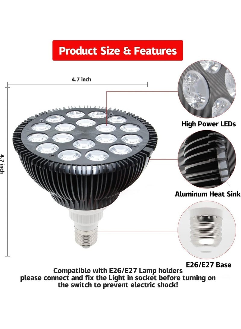 KASTWAVE Red Light Therapy Lamp, 660nm and 850nm Near-Infrared Combo Wavelength,  Infrared Light Therapy Lamp Device for Skin Care and Relaxation (Only Bulb) - Image 5