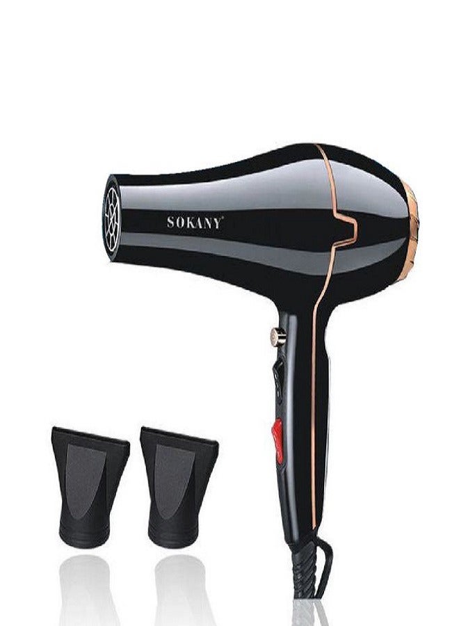 sokany SK-8808 Hot And Cool Hair Dryer 2600  Watt - Black - Image 1
