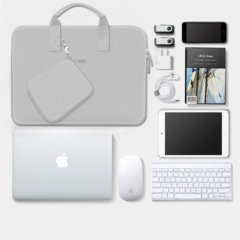 هسيوك حقيبة L02G03 مقاس 13-13.3 بوصة لـ MacBook Pro 14 بوصة M5/M4/M3/M2/M1 وجميع موديلات MacBook Air/Pro 13 بوصة، XPS 13/14، حقيبة كمبيوتر محمول مقاومة للماء مع حقيبة صغيرة - Image 5