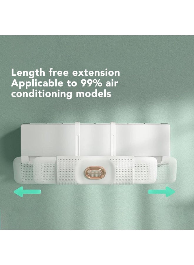موزع هواء قابل للسحب للتكييف المنزلي، غطاء عاكس تدفق الهواء بتصميم مزدوج الاوجه للتكييف - Image 4