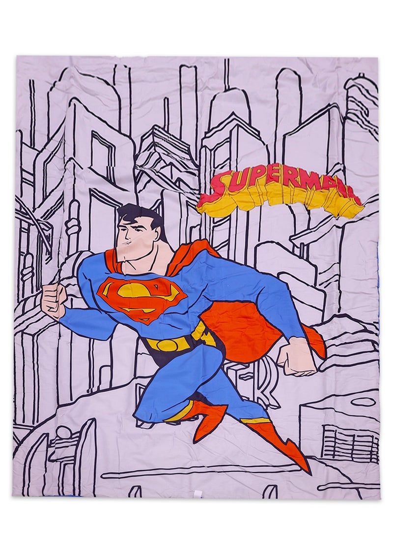 Warner Bros. Superman Superhero Comforter Sets - Kids Twin/Full Bed Set - Image 2