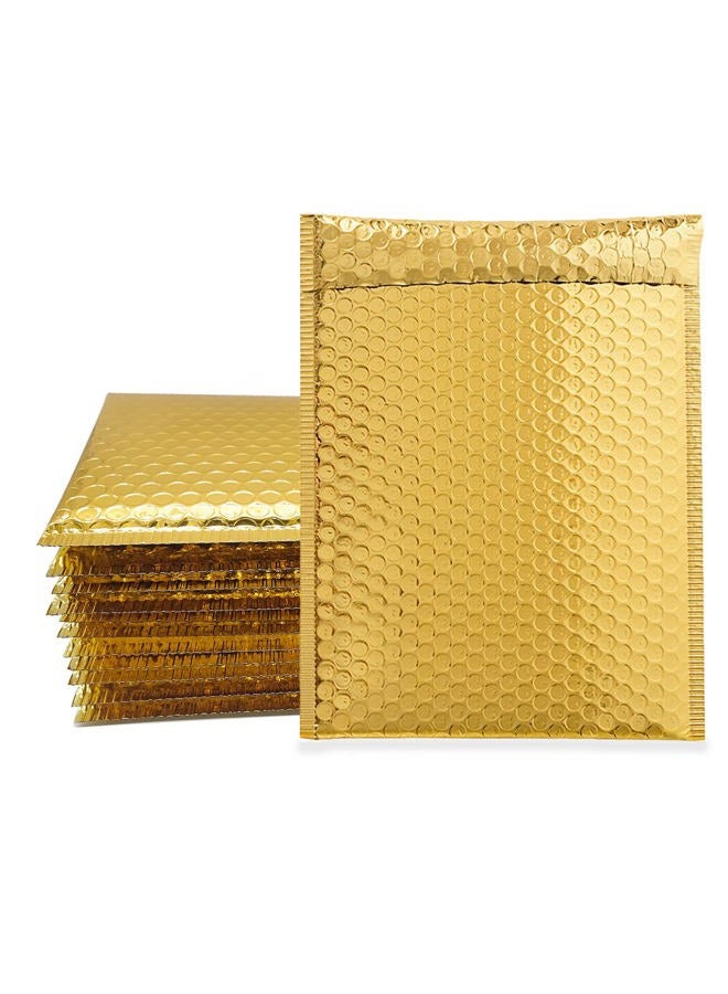 HOSL 20 Pack Metallic Padded Bubble Mailers 6.25"(W) x 9.25"(L) (Inner) Golden - Image 1