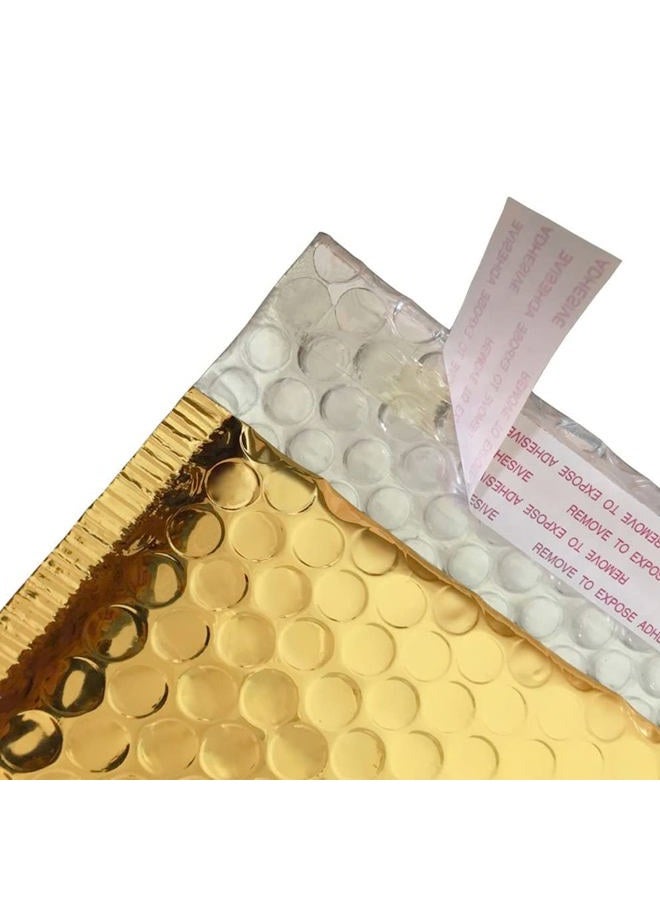 HOSL 20 Pack Metallic Padded Bubble Mailers 6.25"(W) x 9.25"(L) (Inner) Golden - Image 5