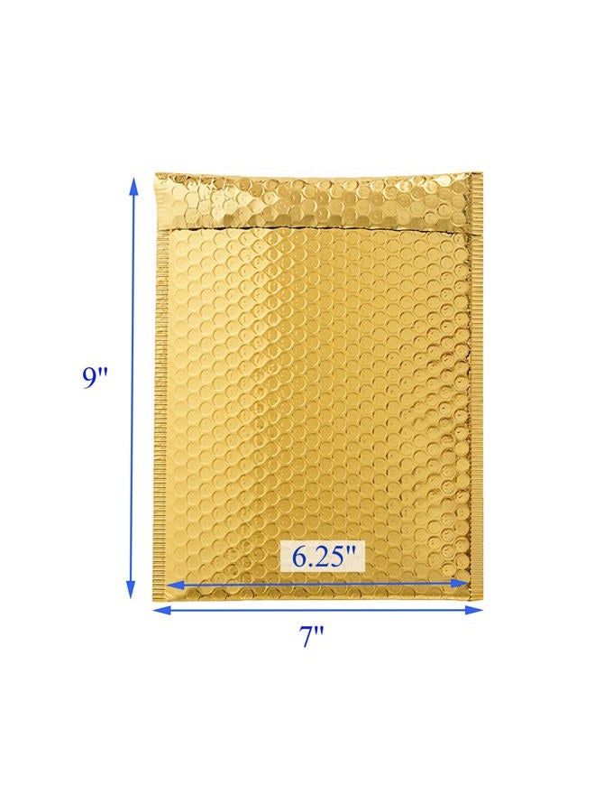 HOSL 20 Pack Metallic Padded Bubble Mailers 6.25"(W) x 9.25"(L) (Inner) Golden - Image 4