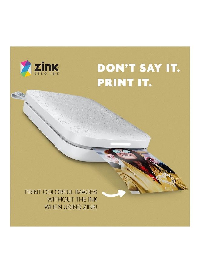 HP Sprocket 2x3 Premium Zink Sticky Back Photo Paper 20 Sheets White - Image 4