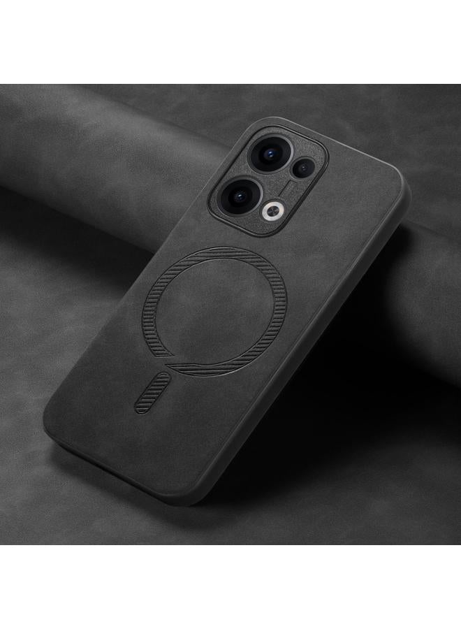 S-TOP Case For OPPO Reno13 Pro 5G Retro Magsafe Magnetic PU Back Cover Phone Case - Image 4