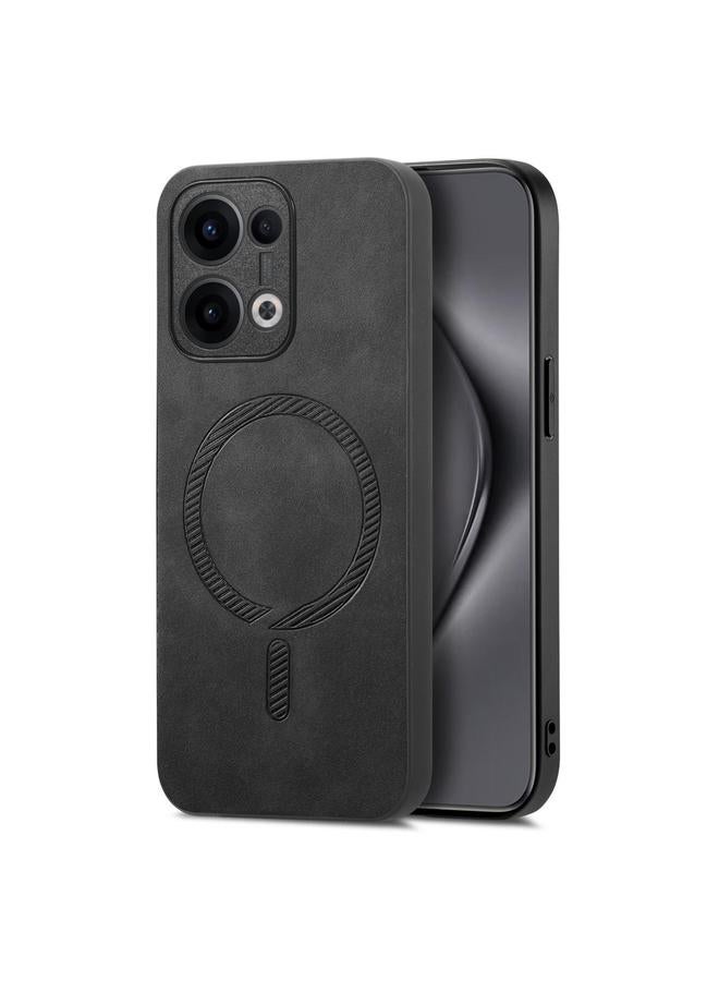 S-TOP Case For OPPO Reno13 Pro 5G Retro Magsafe Magnetic PU Back Cover Phone Case - Image 1