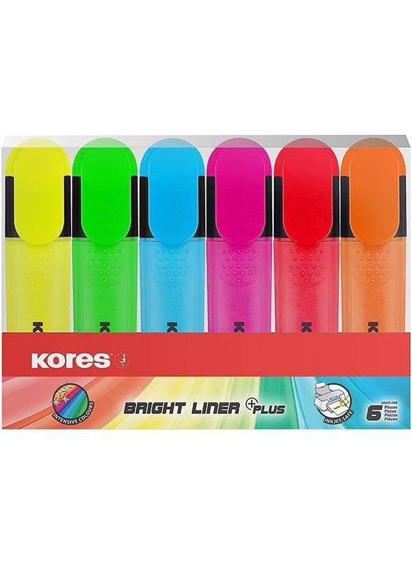 Kores Highlighter Pen Set of 6  - Image 2