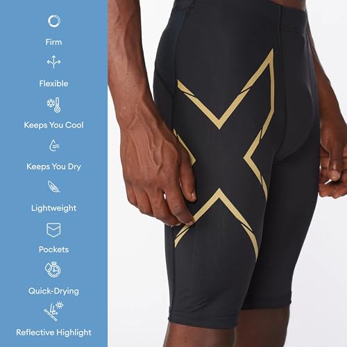2XU Mcs Run Compression Short, Black/Black Reflective, Large - Image 4