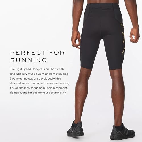 2XU Mcs Run Compression Short, Black/Black Reflective, Large - Image 3