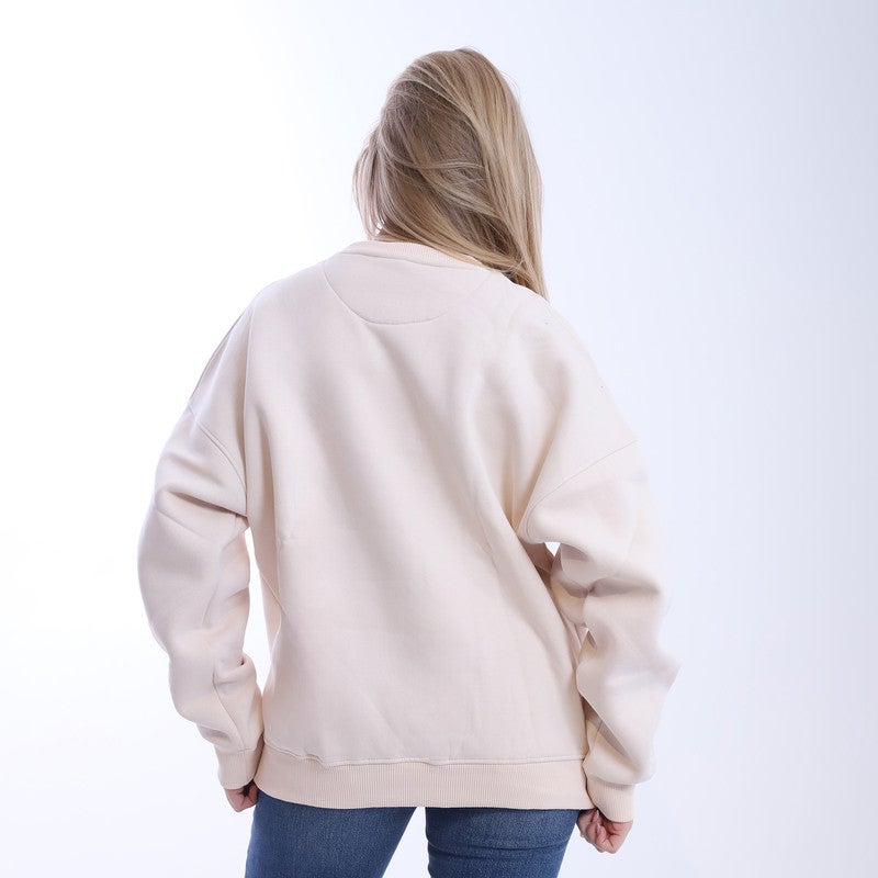 بيبو سويت شيرت نسائي  مطبوع_بيج - Image 3