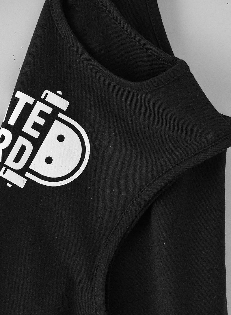 JAM Slvless knit vest t-shirt with print at front - Image 4