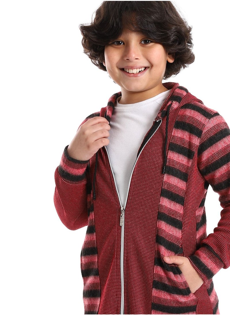 سيزار - هودي للجنسين مزود بسوستة من الوسط - Image 1