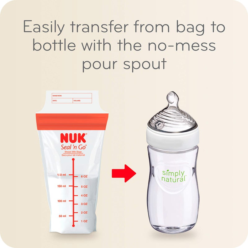 NUK Simply Natural Seal n' Go Breast Milk Bags - Image 4
