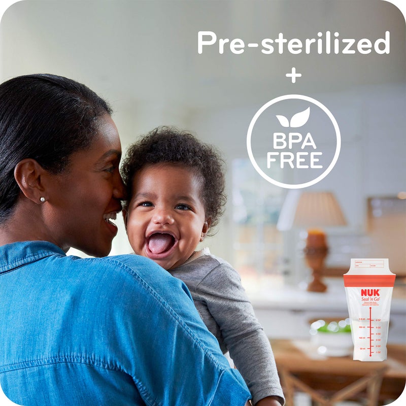 NUK Simply Natural Seal n' Go Breast Milk Bags - Image 5