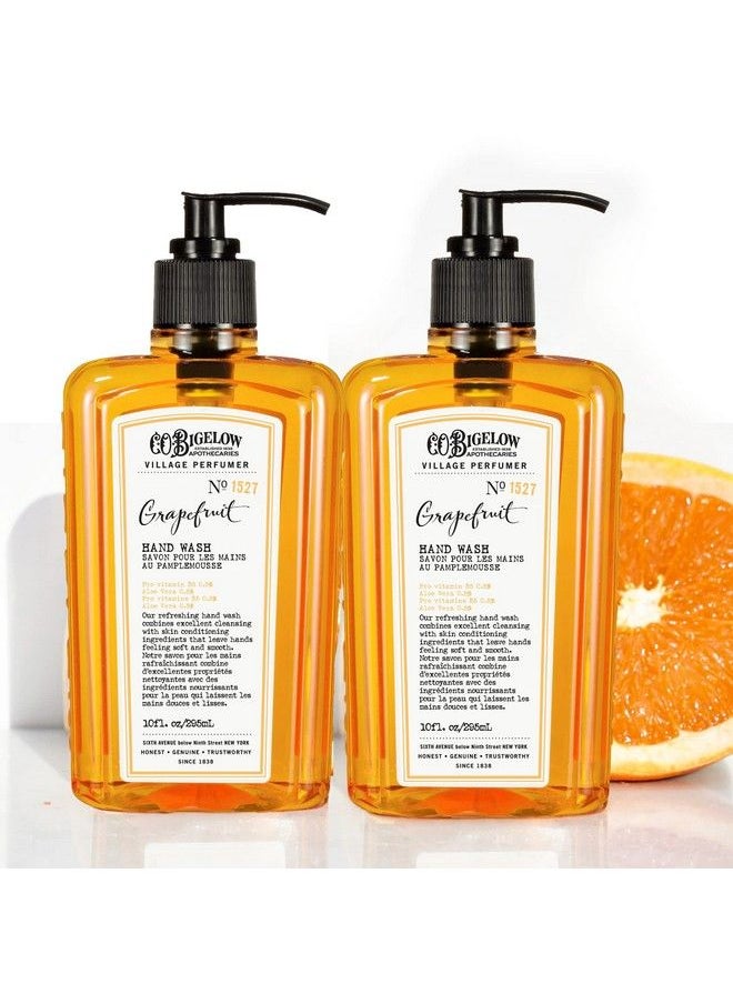 C. O. Bigelow C.O. Bigelow Hand Wash Grapefruit No.1527 Village Perfumer Moisturizing Hand Wash For Bathroom & Kitchen With Aloe Vera 10 Fl Oz Pack Of 2  - Image 2