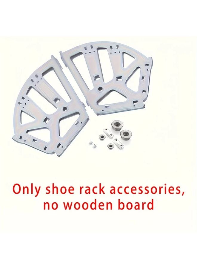 Stainless Steel Shoe Cabinet Hinge With Flip Top Frame And Swivel Shelf - Image 1