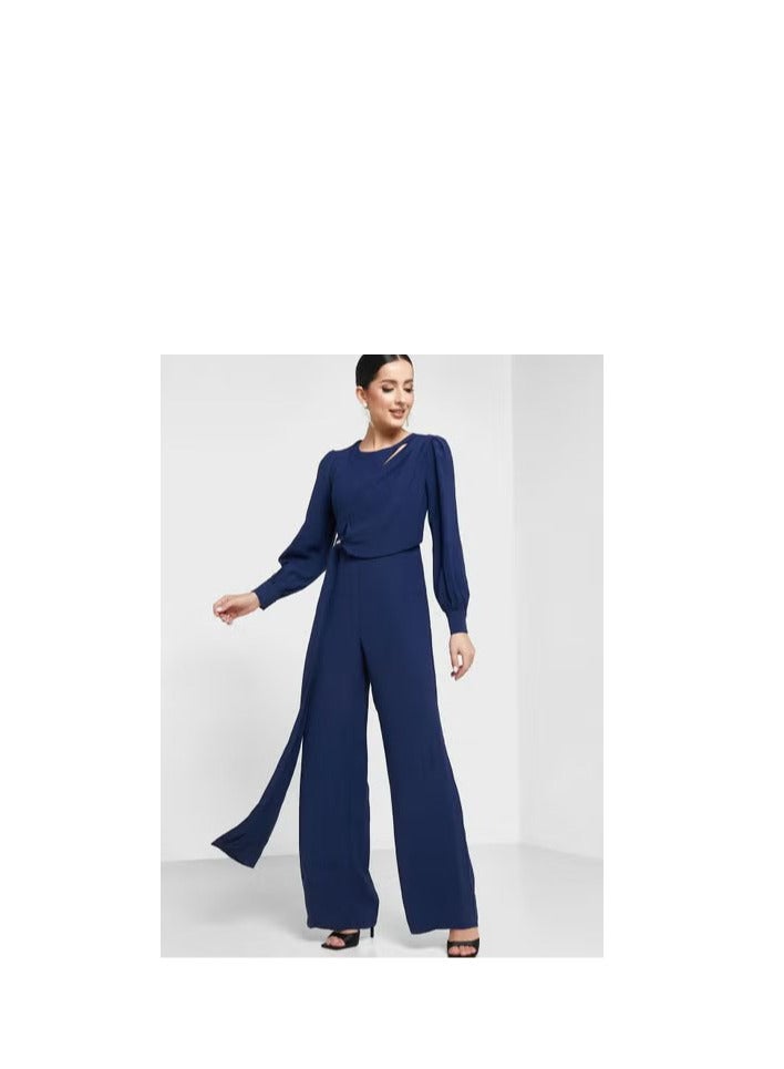 بيرتي افرول بقصة ارجل عريضة واكمام منفوشة - Image 2