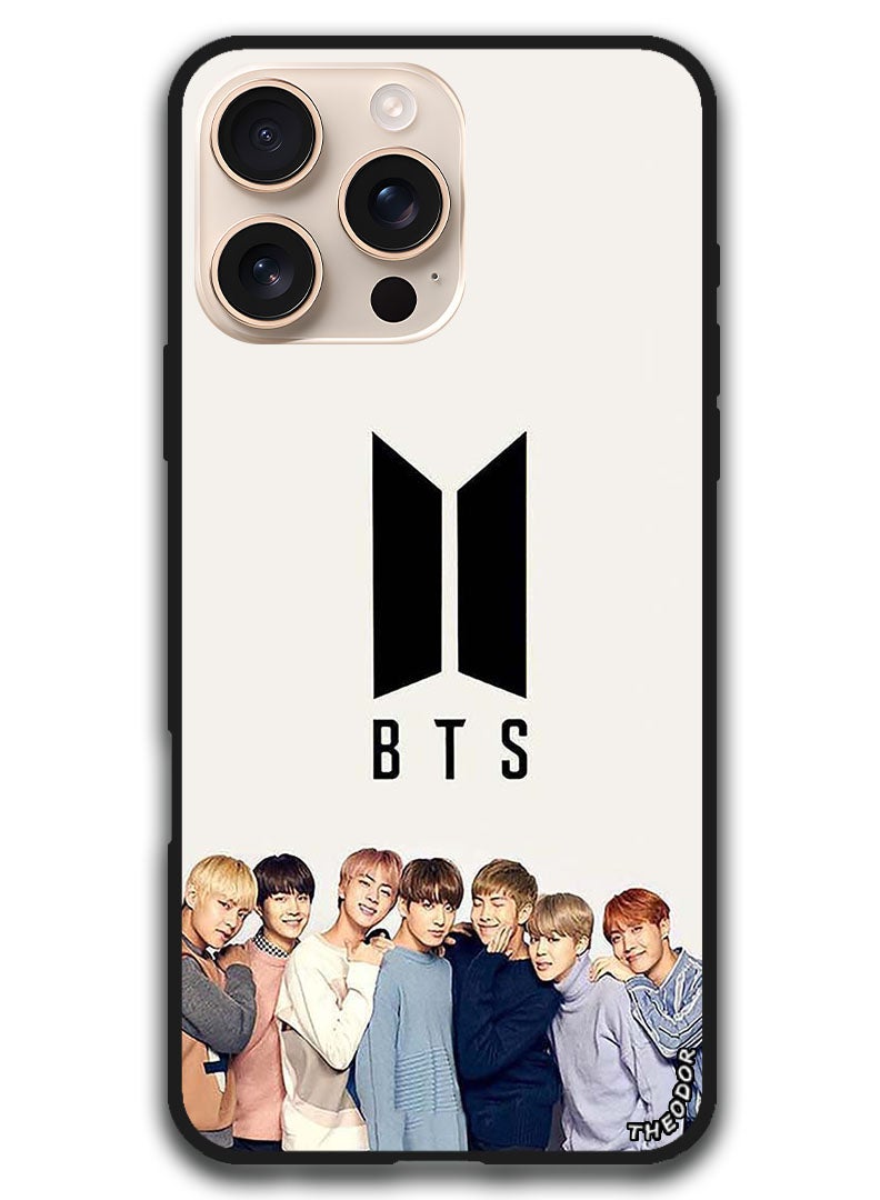 Theodor Protective Case Anti Scratch Shock Proof Bumper Cover For iPhone 16 Pro (6.3)-inch BTS Crew - Image 1