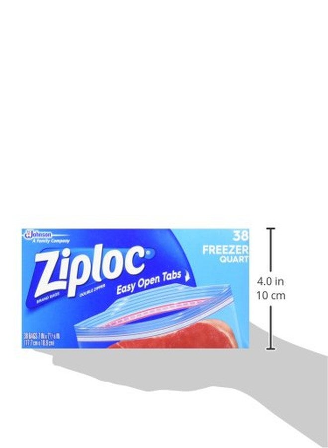 Ziploc Freezer Bags with New Grip 'n Seal Technology, Quart, 38 Count, Pack of 3 (114 Total Bags) - Image 3