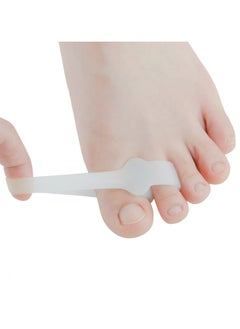 BONITO 4 Pairs 2 Loops Toe Separators, Soft and Breathable Toe Spacers, Bunion Correctors, Toe Separators, Relieve Pain Straightener (White)  - Image 4