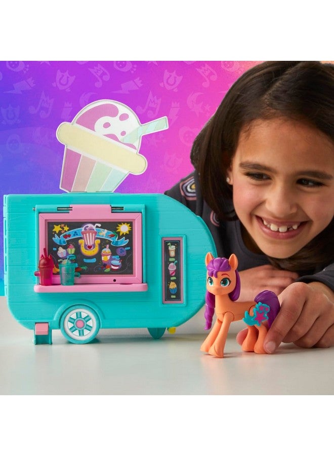 My Little Pony Playset Sunny Starscout Smoothie Truck Set, Hoof to Heart Pony Doll, Toys for Girls and Boys 5 Years Old+ - Image 2