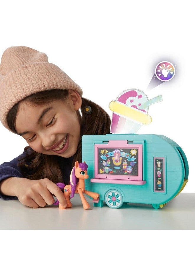 My Little Pony Playset Sunny Starscout Smoothie Truck Set, Hoof to Heart Pony Doll, Toys for Girls and Boys 5 Years Old+ - Image 4