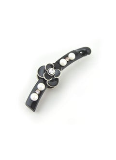 Noble Flower Wedding Beautiful Banana Hair Clip for Women H81Black