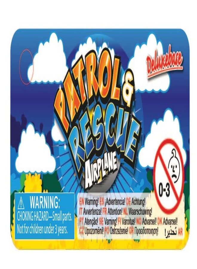 Deluxebase Patrol & Rescue Plane - Rhino Interactive Toy Animal Rescue Airplane for Kids - Image 3