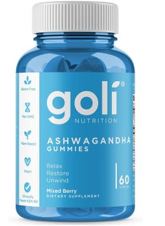 Goli Nutrition Goli Nutrition Ashwaganda Gummies 60 caps  - Image 1