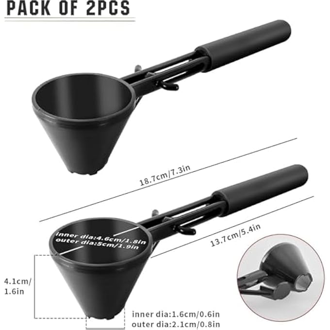 ريحني قياس الملعقة مع القمع لملء زجاجات الماء بمسحوق البروتين، وملء كبسولة القهوة القابلة لإعادة التركيب من كوب K ببقايا القهوة - Image 2