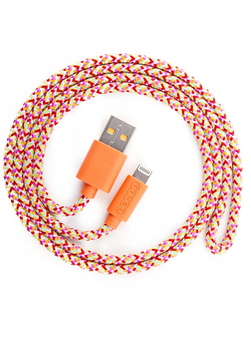 TINGZ - Tingz 1M Braided Lightning Cable colorful (MFI- Certified) - Image 1