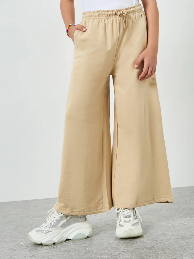 Styli Styli Teen Girls Cotton Wide Leg Joggers
