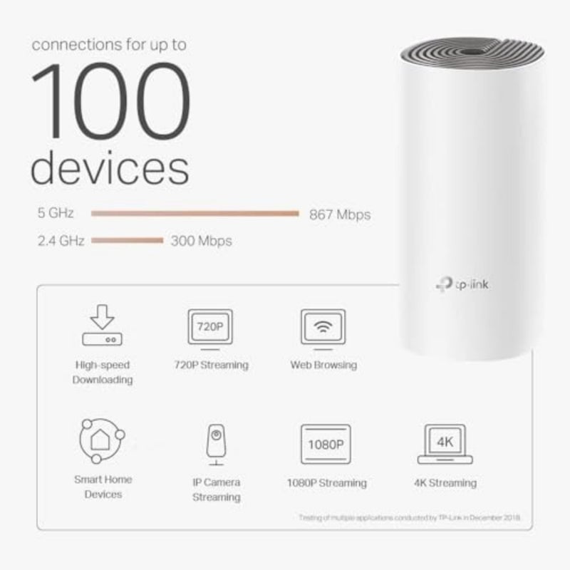 Whole home mesh Wi-Fi system for large spaces, white ABS plastic, advanced parental controls, covers up to 4000 sq. ft., AC1200 dual-band - Image 3