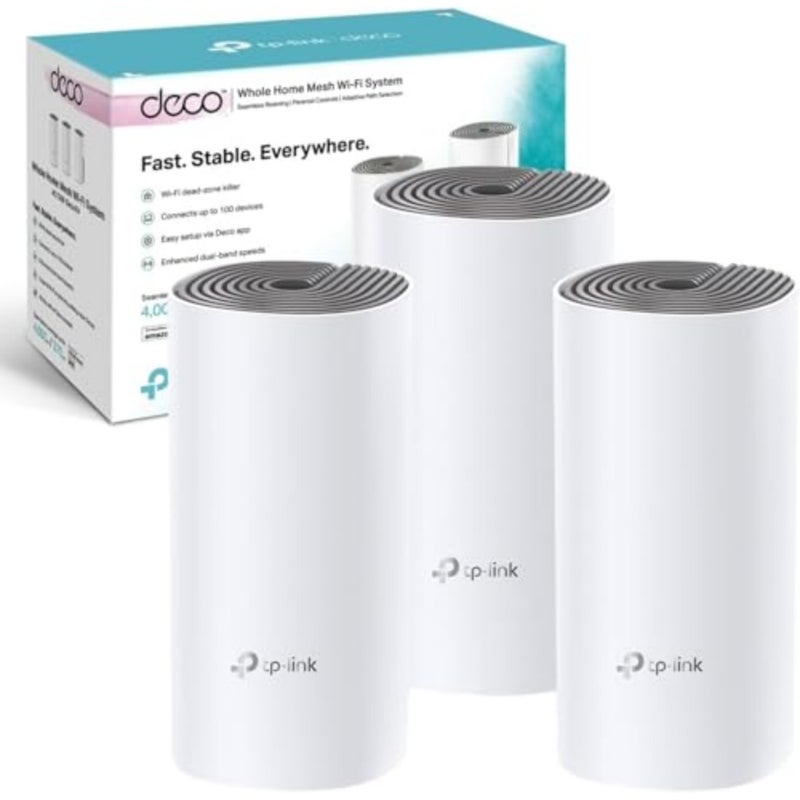 Whole home mesh Wi-Fi system for large spaces, white ABS plastic, advanced parental controls, covers up to 4000 sq. ft., AC1200 dual-band - Image 1