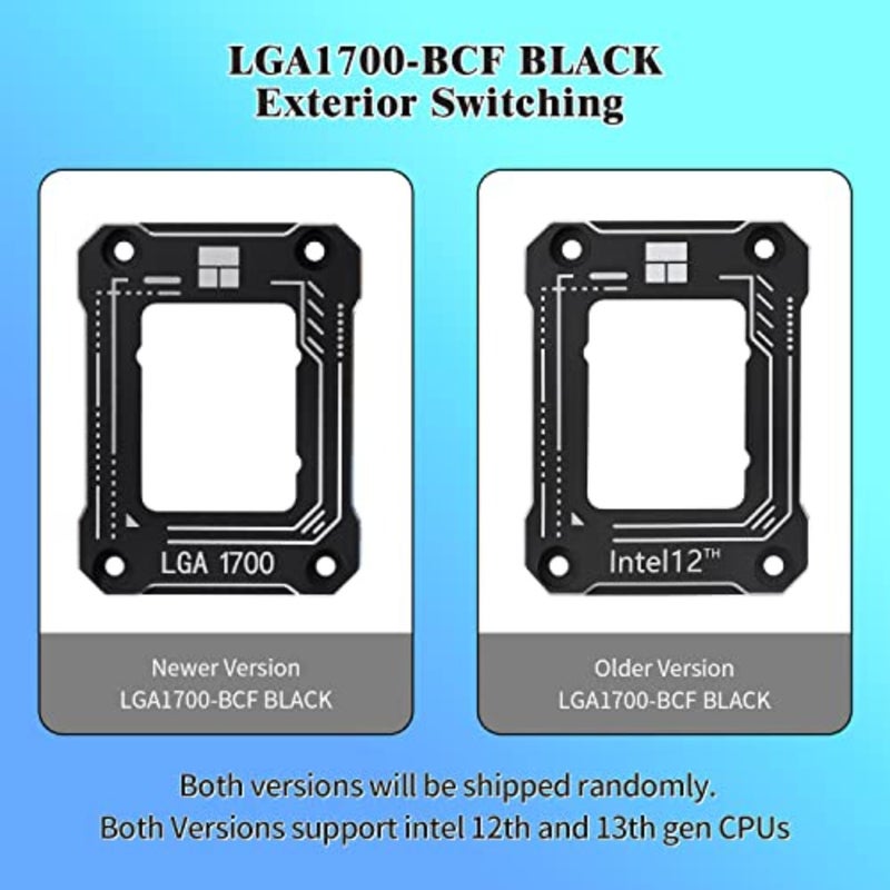 LGA1700-BCF Black 12/13 Generation Intel CPU Fixer, 5.4cm x 7cm x 6mm, Air Cooled, Desktop Compatible - Image 5