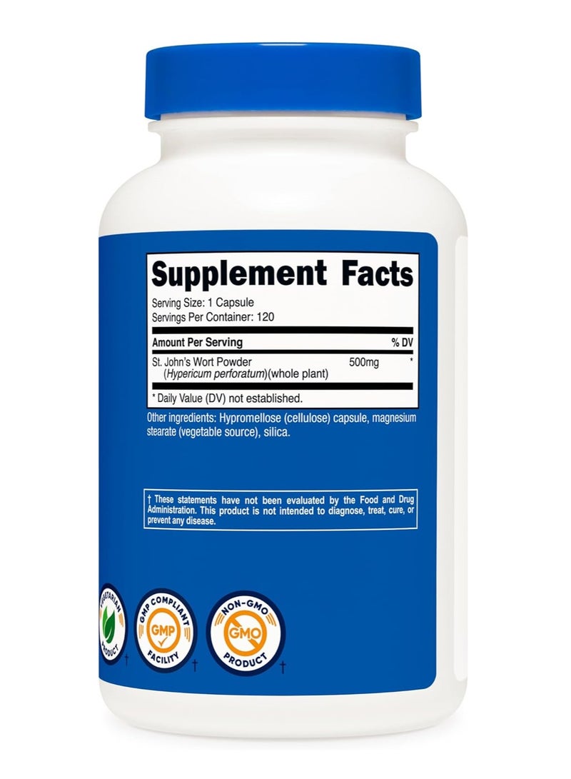 كبسولات نيوتريكوست من نبتة سانت جونز ٥٠٠ مجم، ١٢٠ كبسولة - Image 4