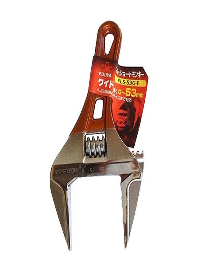 FUJIYA Tools, FLS-53G-F, Short Adjustable Wrench with Grip - Image 2